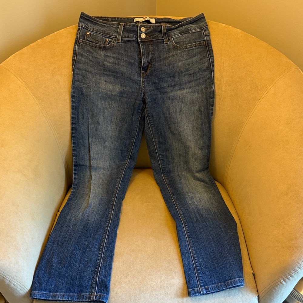 Levi's Dark Blue Straight Leg Jeans